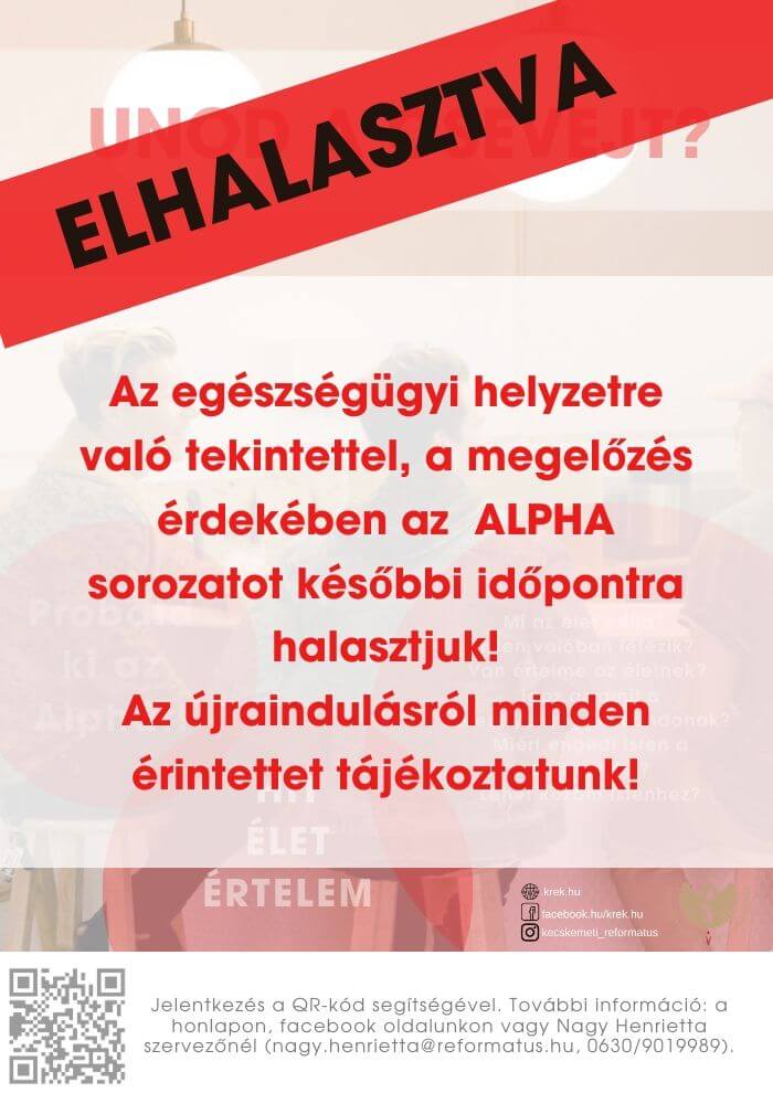 Alpha sorozat - ELHALASZTVA